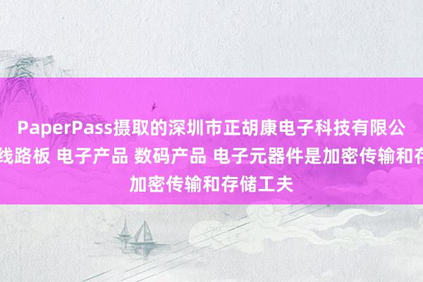 PaperPass摄取的深圳市正胡康电子科技有限公司 PCB线路板 电子产品 数码产品 电子元器件是加密传输和存储工夫